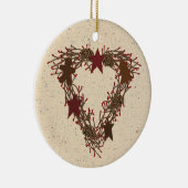 Primitive Holiday Wreator Ornament (Rechts)