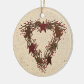 Primitive Holiday Wreator Ornament (Links)