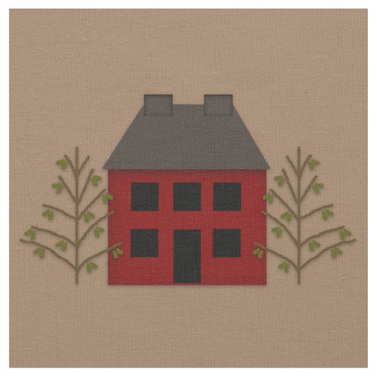 Primitive House Fabric Stof (Close Up)