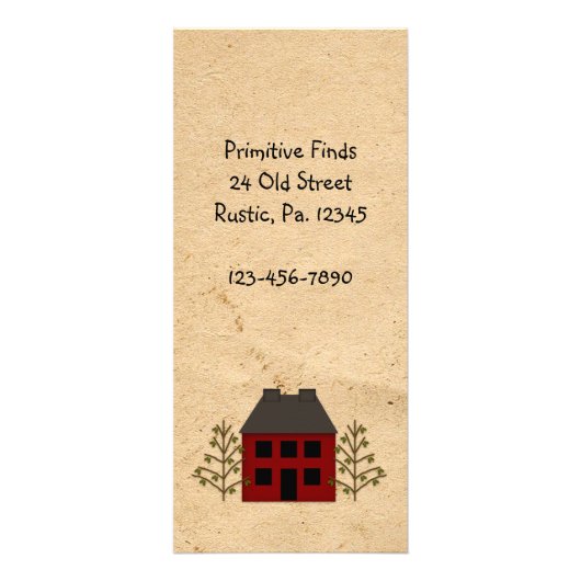 Primitive House Rack Kaart Book Mark (Voorkant)