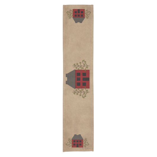 Primitive House Table Runner Korte Tafelloper (Voorkant)