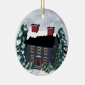 Primitive kerstscene House Ornament (Rechts)