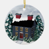 Primitive kerstscene House Ornament (Voorkant)