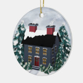 Primitive kerstscene House Ornament (Links)