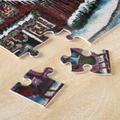 Primitive New England Kerstmis Legpuzzel (Zijkant)
