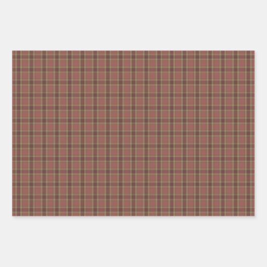 Primitive Papers - Wynter Welcome Snowmen - Plaids Inpakpapier Vel (Voorkant 3)