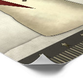 Primitive Snowman, Birdhouse, Crow Poster (Hoek)