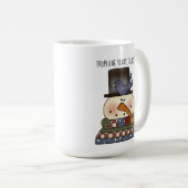Primitive Snowman Coffee Cup Koffiemok (Voorkant rechts)