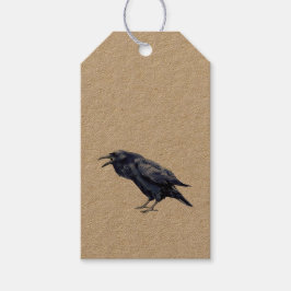 Primitive Spooky Halloween Raven Crow Autumn Herfs Cadeaulabel