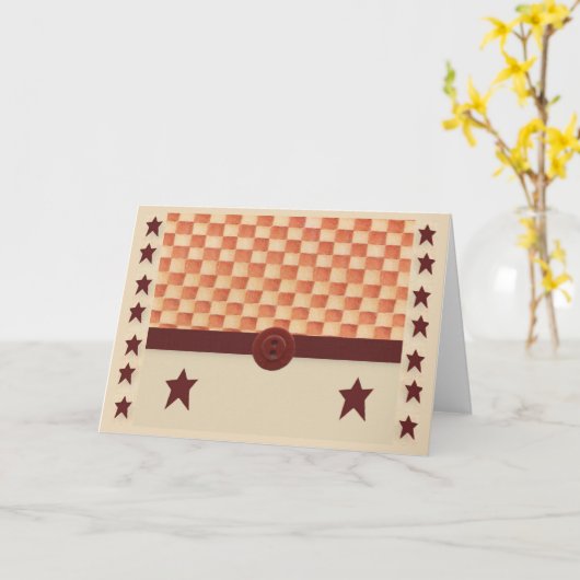 Primitive Star Note Kaart (Gele Bloem)