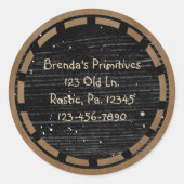 Primitive Wood Kijk Sticker (Voorkant)