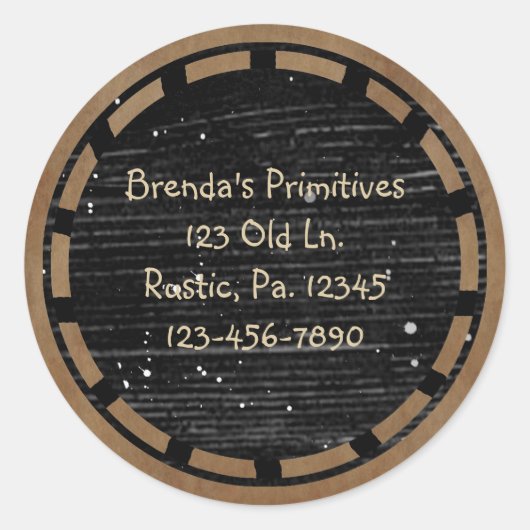 Primitive Wood Kijk Sticker (Voorkant)