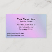 Primo Gymnastiek-ver. 2 - Gymnastiek coach Visitekaartje (Achterkant)