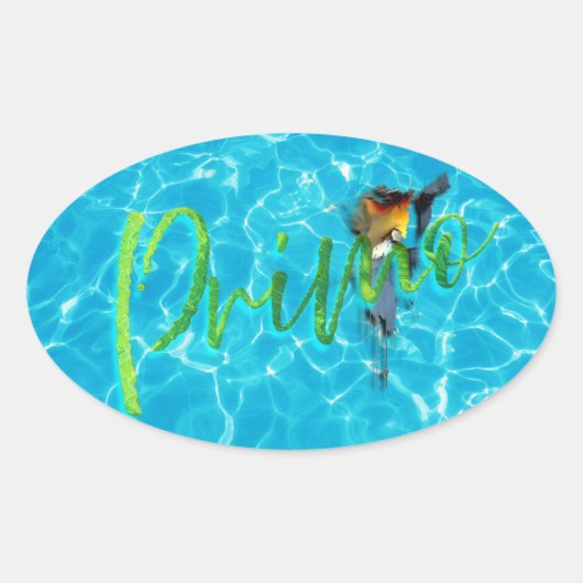 PRIMO OVALE STICKER (Voorkant)