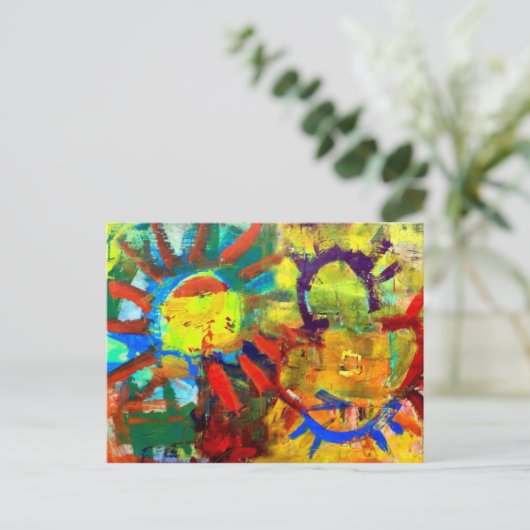 Primordiaal Sun Briefkaart (Staand voorkant)