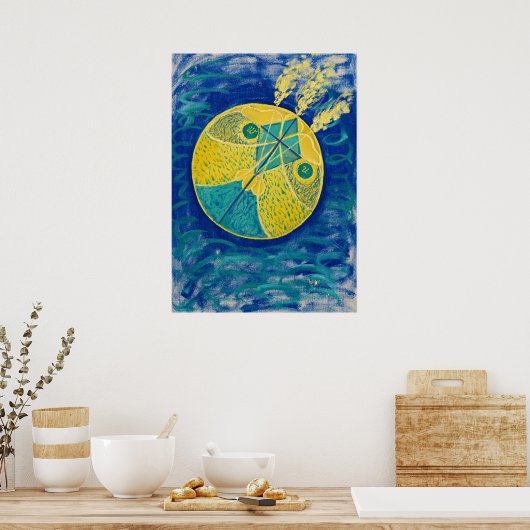 Primordial Chaos, 1906-1907, ingediend door Hilma  Poster (Keuken)