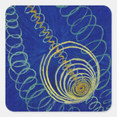 Primordial Chaos door Hilma af Klint Vierkante Sticker (Voorkant)