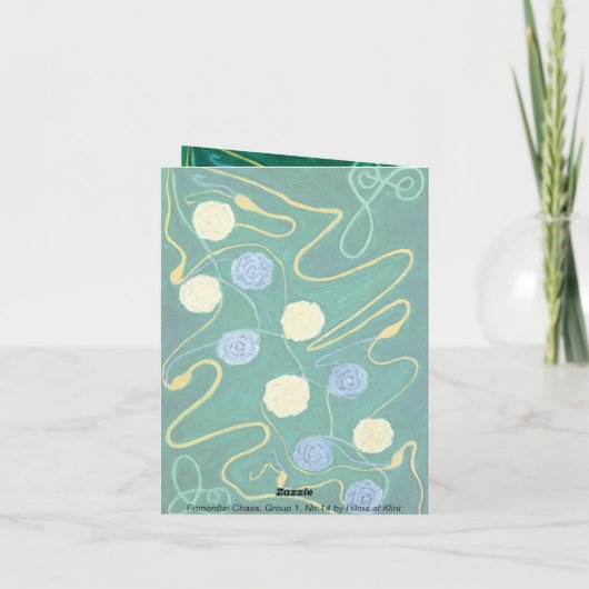 Primordial Chaos, Group 1, No.14, van Hilma af Kli Bedankkaart (Achterkant)