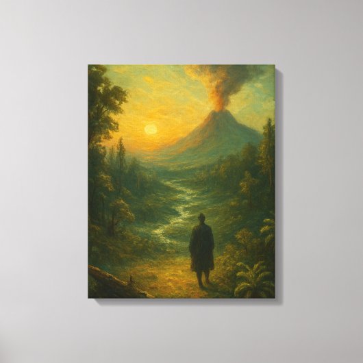 Primordiale Aarde Canvas Afdruk (Voorkant)