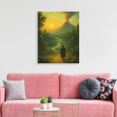 Primordiale Aarde Canvas Afdruk (Insitu (Woonkamer))