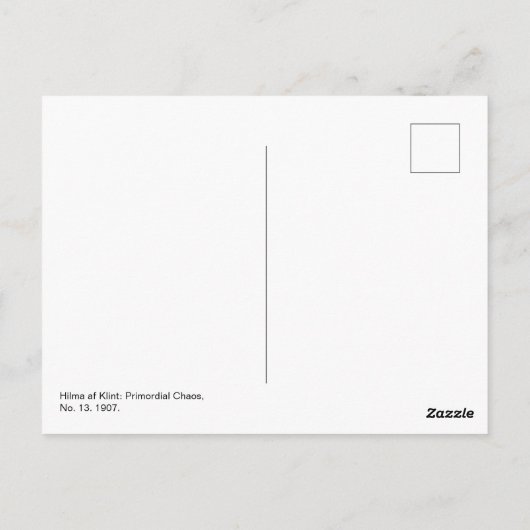 Primordiale chaos 13 | Hilma af Klint | Briefkaart (Achterkant)