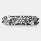 Primordiale eieren - abstracte barst zwart-wit persoonlijk skateboard (Horizontaal)