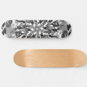 Primordiale eieren - abstracte barst zwart-wit persoonlijk skateboard (Horizontaal)