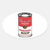 Primordiale soep ovale sticker (Voorkant)