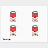 Primordiale soep ovale sticker (Vel)