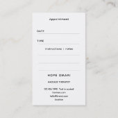 Primordiale Sweep | Zwart Goud Abstract Design Visitekaartje (Achterkant)
