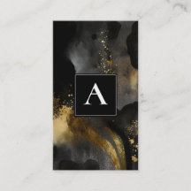 Primordiale Veeeg | Zwart Goud Abstract Design