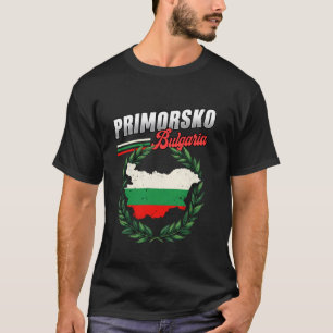 Primorsko Bulgarije Reis Bulgaarse Vlag T-shirt