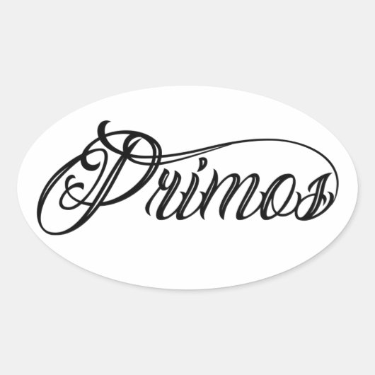 Primos Tattoo Script Sticker (Voorkant)