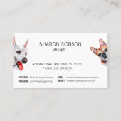 Primp My Puppy Dog Grooming Pet Visitekaartje (Achterkant)