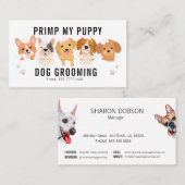 Primp My Puppy Dog Grooming Pet Visitekaartje (Voorkant / Achterkant)