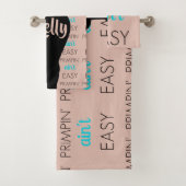 Primpin' Ain't Easy Girly Bath Towel Set Bad Handdoek (Insitu)