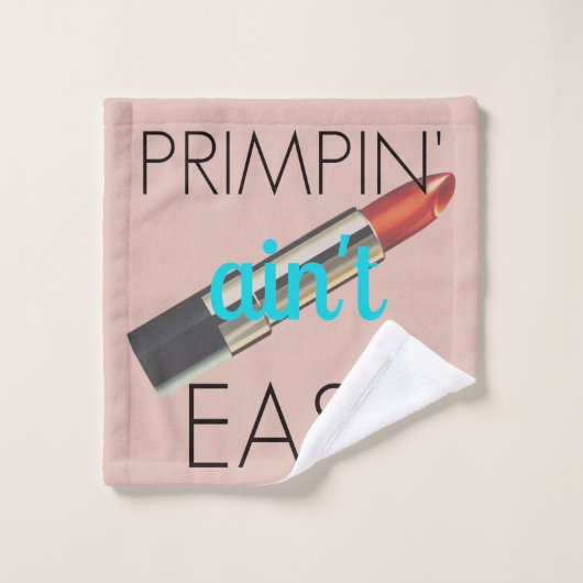 Primpin' Ain't Easy Girly Bath Towel Set Bad Handdoek (Wasdoekje)