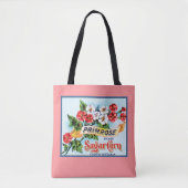 Primrose Bloemen Roze Bloemen Bloemen  Krat Art Tote Bag (Voorkant)