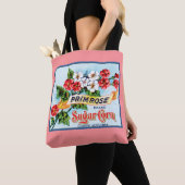 Primrose Bloemen Roze Bloemen Bloemen Krat Art Tote Bag (Dichtbij)