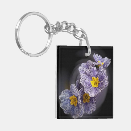 Primrose bloemen sleutelhanger (Voorkant Links)