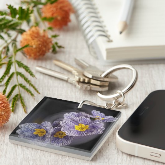 Primrose bloemen sleutelhanger (Voorkant Rechts)