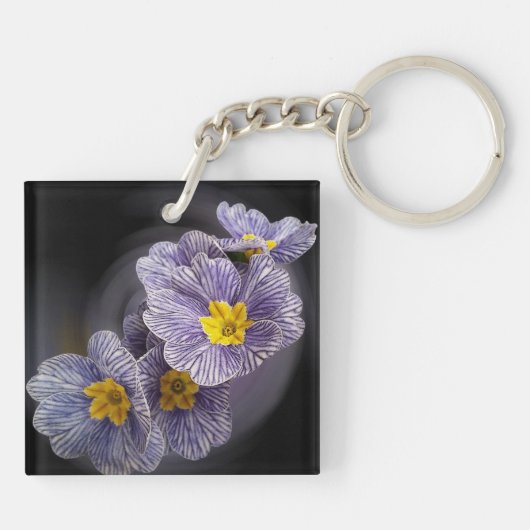 Primrose bloemen sleutelhanger (Achterkant)