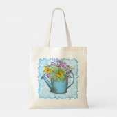 Primrose bloemen Watercan Tote Bag (Achterkant)