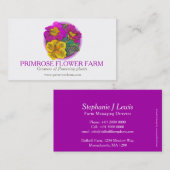 Primrose boerderij plant visitekaartje (Voorkant / Achterkant)