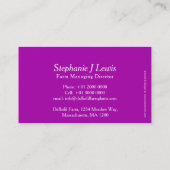 Primrose boerderij plant visitekaartje (Achterkant)