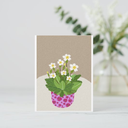 Primrose Briefkaart (Staand voorkant)