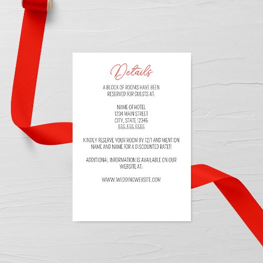 Primrose Bruiloft Behuizing Kaart