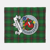 Primrose Clan Badge Tartan Pset Fleece Deken (Voorkant (Horizontaal))