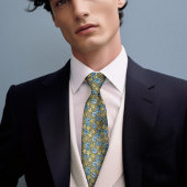 Primrose Cyclamen William Morris Floral Mannen Stropdas