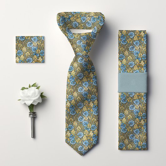 Primrose Cyclamen William Morris Floral Mannen Stropdas